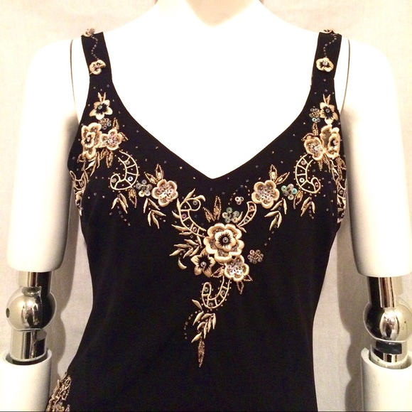 R&M Richards Embroidered Jewel Detailed, Dress - Picture 2 of 4