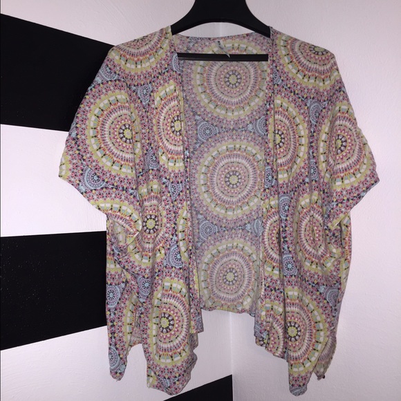 Multi colored kimono