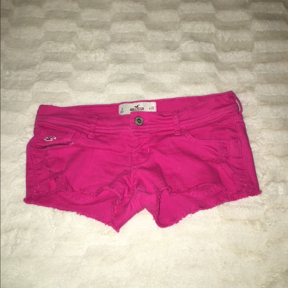 Hollister Low-Rise Hot Pink Shorts
