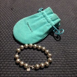 Authentic Tiffany & Co silver ball bracelet