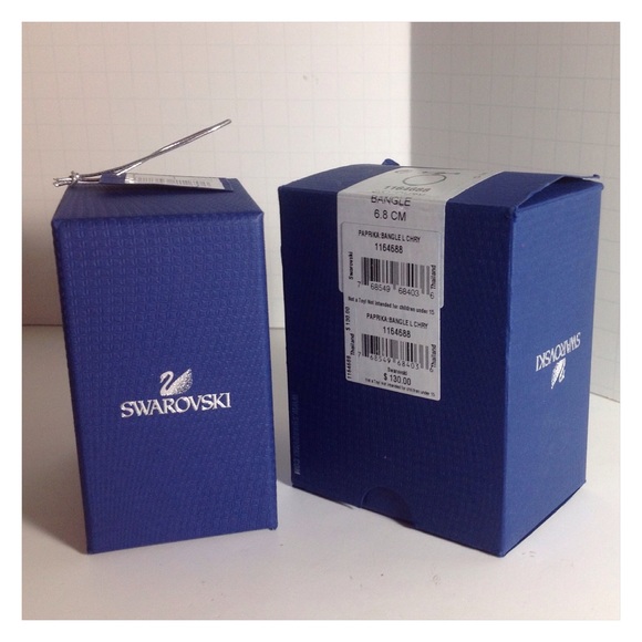 🥂HP🥂 ⏰ Swarovski Paprika Bangle - Picture 4 of 8