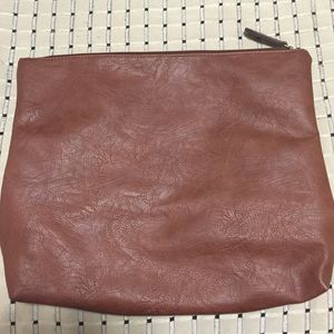 Oversized Vegan Leather Clutch