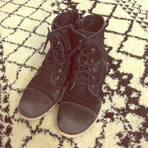 Lace Up Suede Bootie