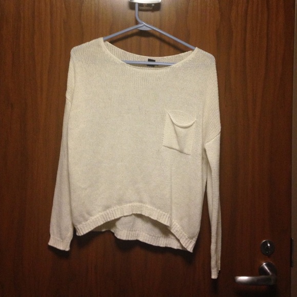 Cozy Drop Sleeve Pocket Sweater