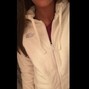 White Reversible North Face Jacket