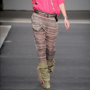 Isabel Marant "silver" silk harem pant