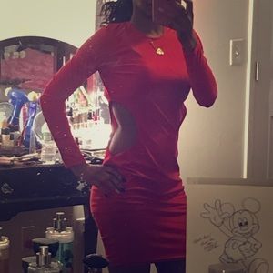 Red dress