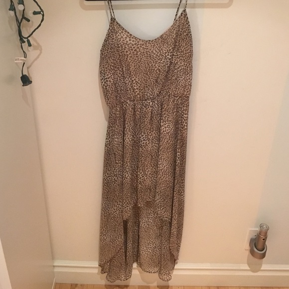 Leopard High Low Dress