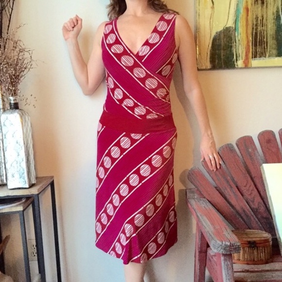 Max & Cleo Dresses & Skirts - Max & CLeO maxi tank form fitted DRESs pink red M