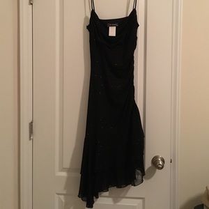 Black Glitter Semi Formal Dress