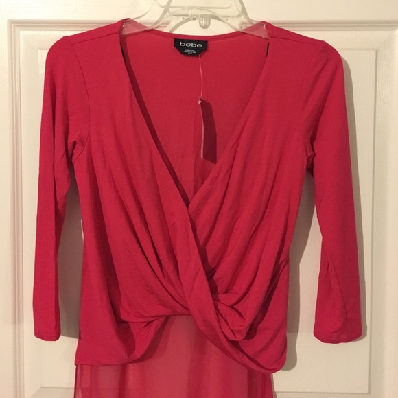 Bebe Surplus High Low Top - Picture 2 of 4