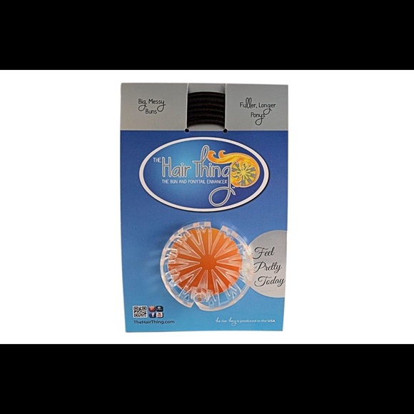 The Hair Thing with Dark Brown elastics