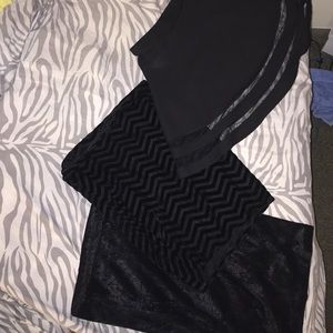 BUNDLE OF BLACK SKIRTS 2 fitted + 1 flare/sequin!