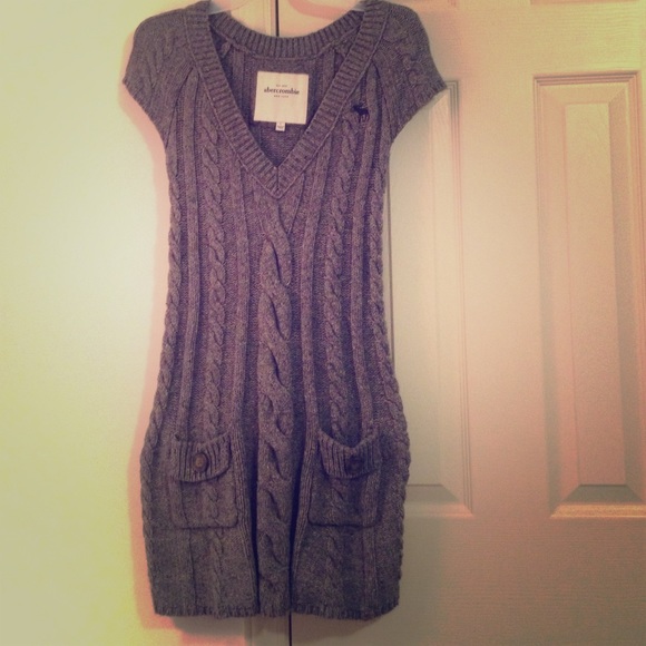 Grey A & F sweater dress