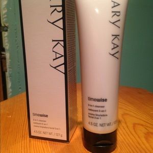 Mary Kay cleanser and aging moisturizer.