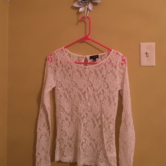 Sheer lace top size XS