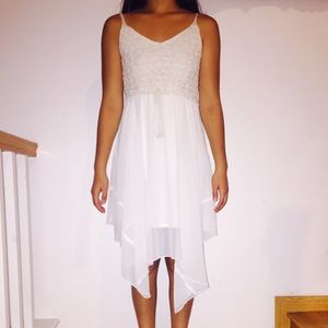 Flowy white dress
