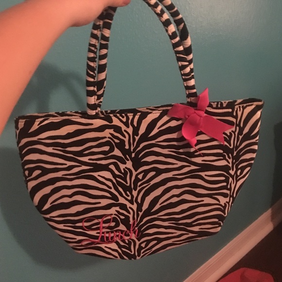 Zebra lunch bag