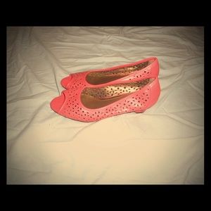 Soft Styles Peep Toe Wedge Heels