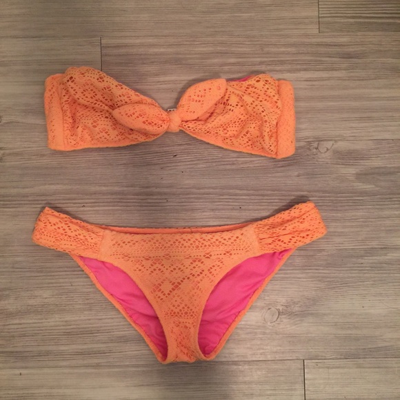 Victoria's Secret crochet lace bathing suit