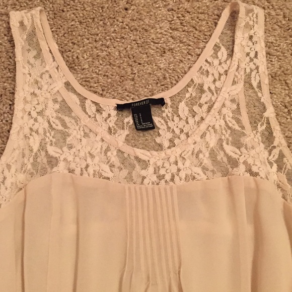 Sheer Cream Blouse! - Picture 3 of 3