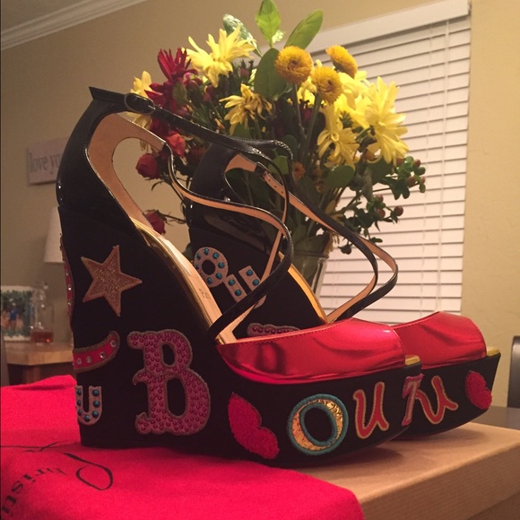 Louboutin wedges