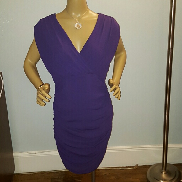 Alice and Olivia Ruushed Dress