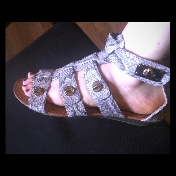 Bucco Python sandals