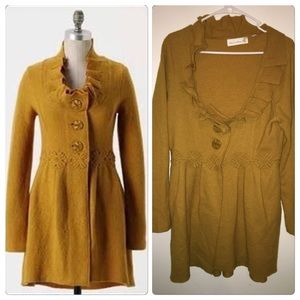 Anthropologie Alice in Autumn sweater coat