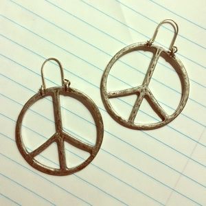Lucky Brand Peace Earrings