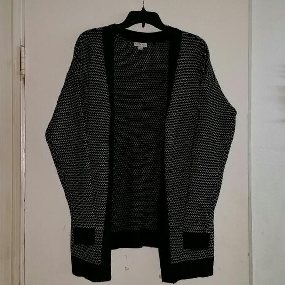 Black and white knitted Merona cardigan
