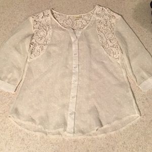 White lace blouse
