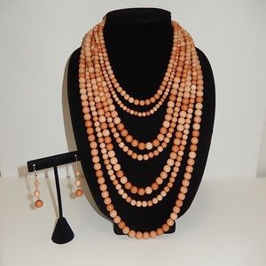Chunky Mixed Brown Multi Ball Beads Layered