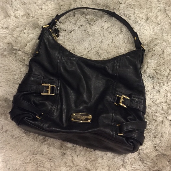 Michael Kors Black Leather Shoulder Bag