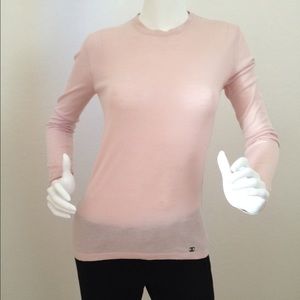 Pink Chanel Women's Sweater