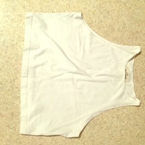 Abercrombie & Fitch white crop top