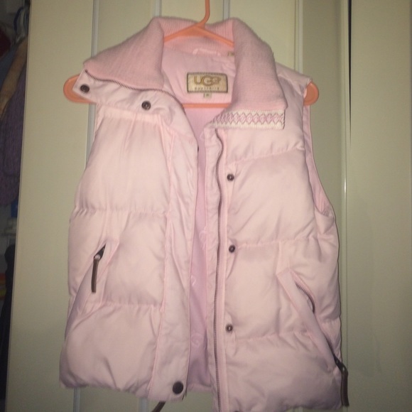 Kids pink ugg vest