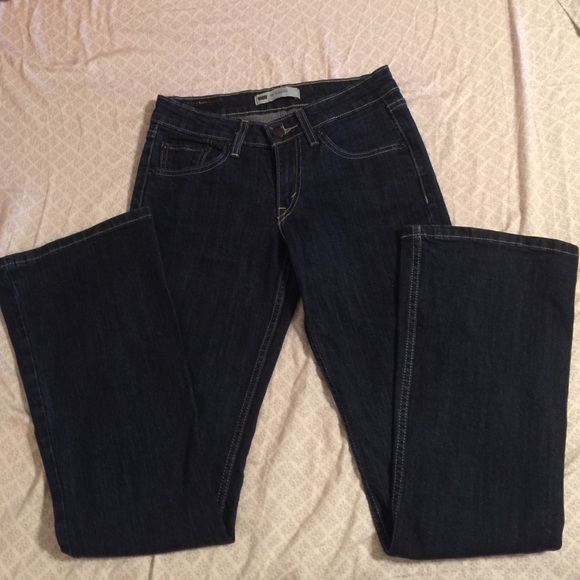 Levi's 518 super low blue jeans