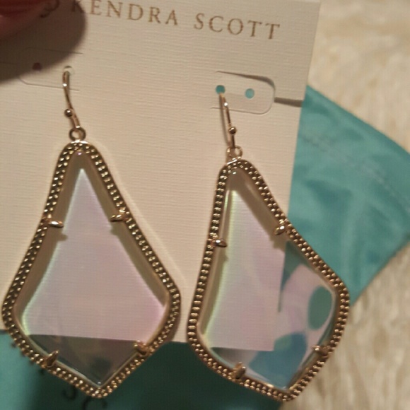 SOLDDDD Kendra Scott earrings in clear iridescent