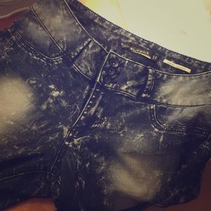 Acid Wash High Waisted Skinny Jeans