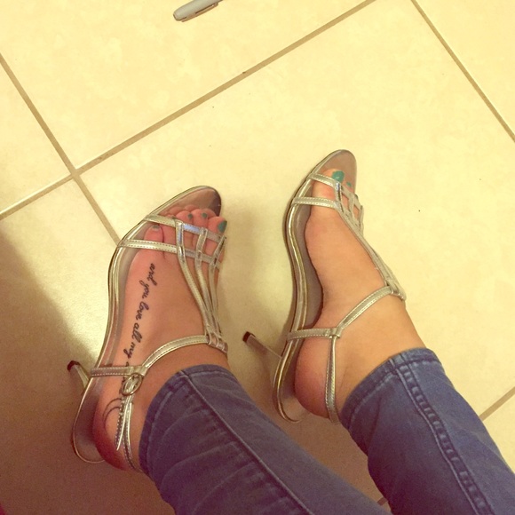 Silver heels