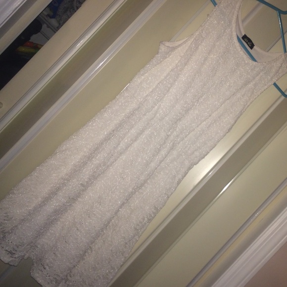 White crochet dress worn once