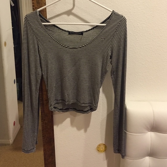 Brandy Melville striped crop top