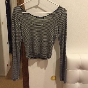 Brandy Melville striped crop top