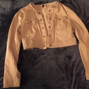 Tan cropped jacket