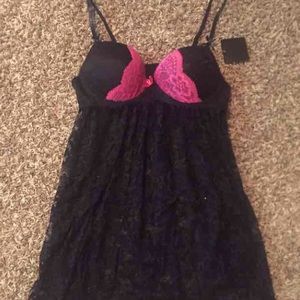 XL lingerie with matching thong NWT