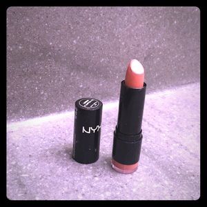 NYX lipstick in "pumpkin pie."