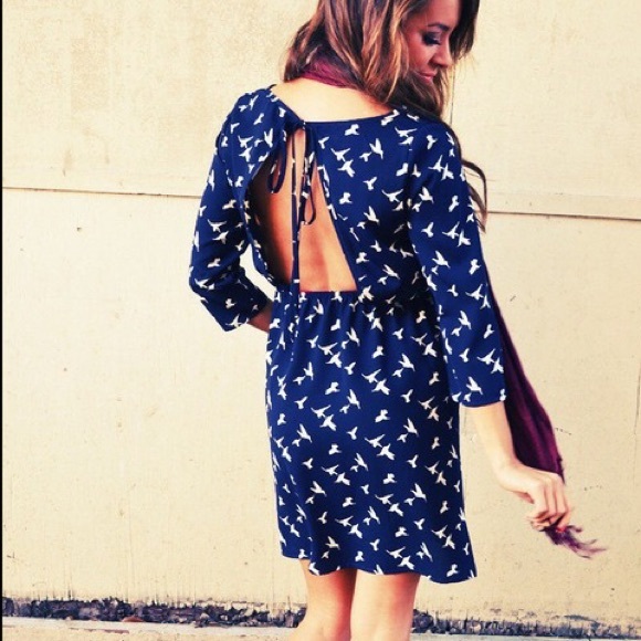 Women's open back dress