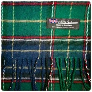 Scottish plaid cashmere scarf