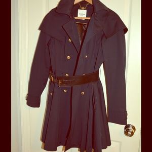 Bebe Black Trench Coat